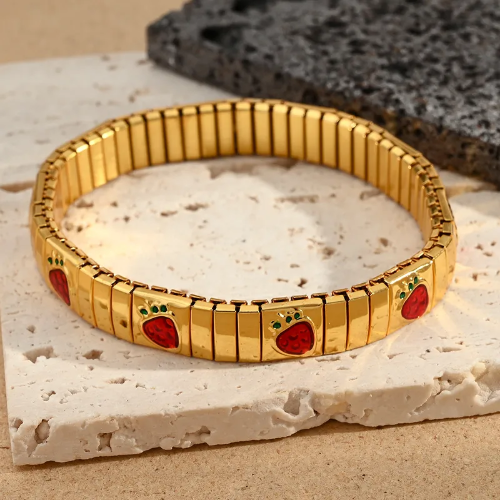 Pulsera Modular Italiana Fresa - Dorada - PUL048