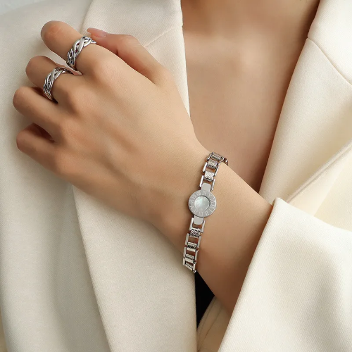 Pulsera Estilo Romano - Plateado - PUL050