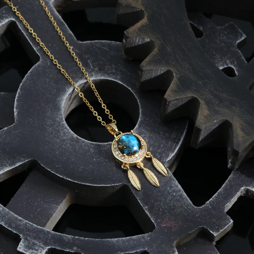 Collar Atrapa Sueños - Dorado - COL180