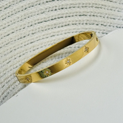 Brazalete Estrellas - Dorado - BRA095