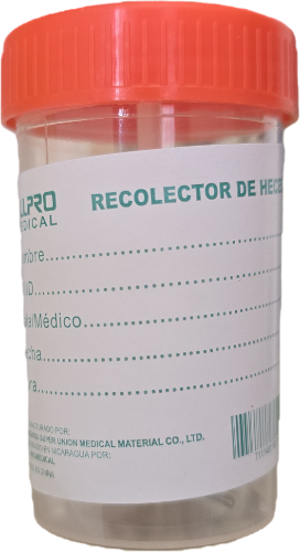 Frasco Recolector de Heces