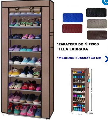 TK-900-ZAPATERA DE TELA 9 NIVELES