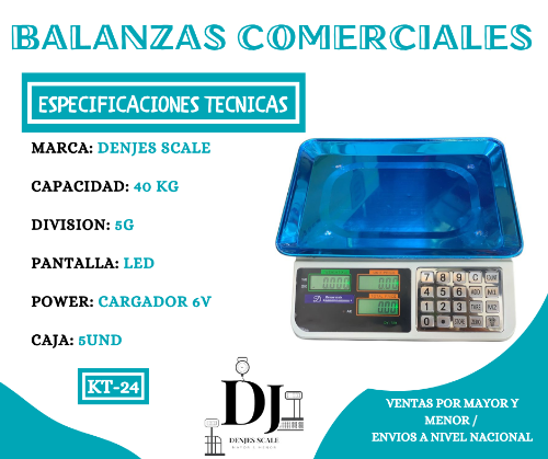 KT24-BALANZA DIGITAL 40KG T/M