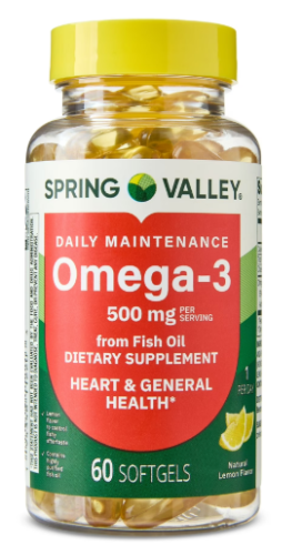 Omega 3 500 mg 60 cap  spring valley