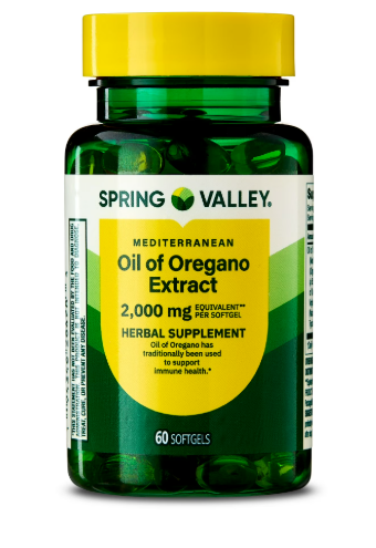 ACEITE DE OREGANO 2000MG 60 SOFTGELS SPRING VALLEY