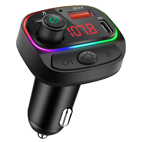 Bluetooth Transmisor Auto Fm Manos Libres Carga Rapida 3.1a