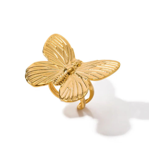 Anillo ajustable de mariposa