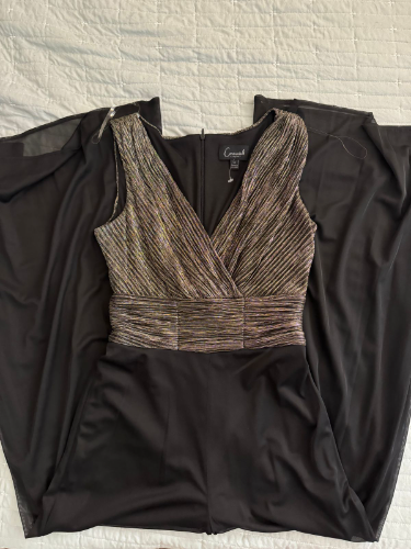 Jumpsuit dorado con negro CONNECTED TALLA 4