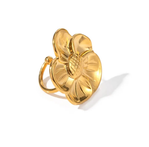 Anilo ajustable de flor 5 petalos