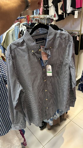 Camisa de hombre botones manga larga NÁUTICA talla L