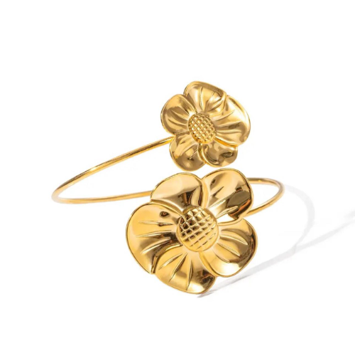 Pulsera de 2 flores con 5 petalos