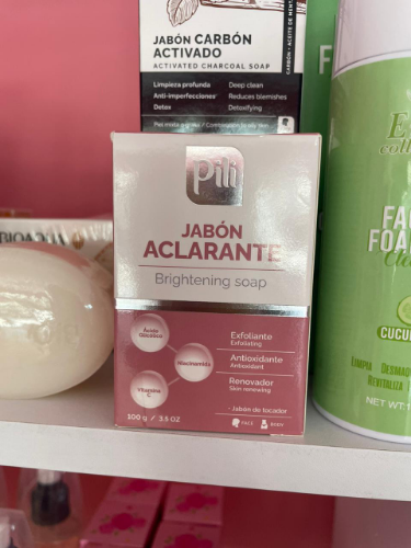 jabón aclarante pili