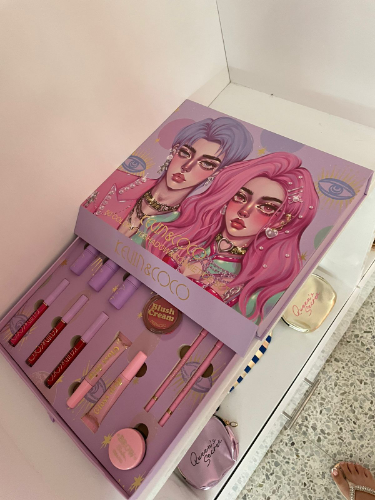 sombras caja morada