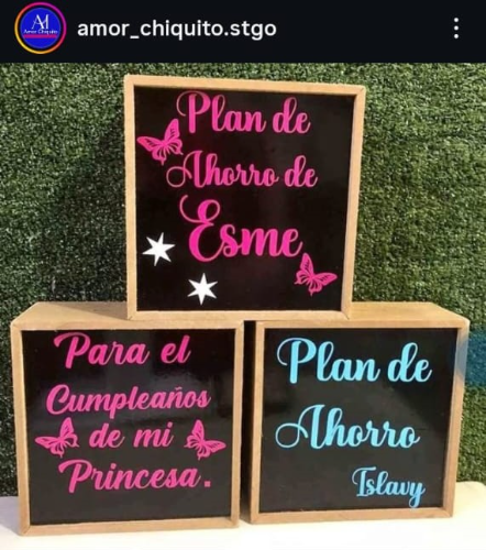 ALCANCIA CON PLAN DE AHORRO Y 1 MARCADOR