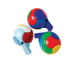 MINI BRINQUEDO APITO BOLA / 5 UN