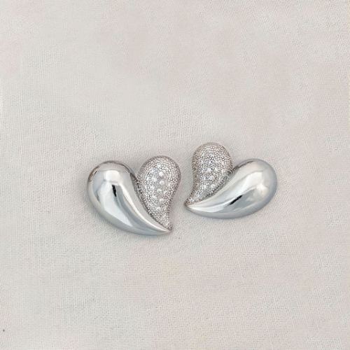 D1ARETES IPANU CORAZON PLATA