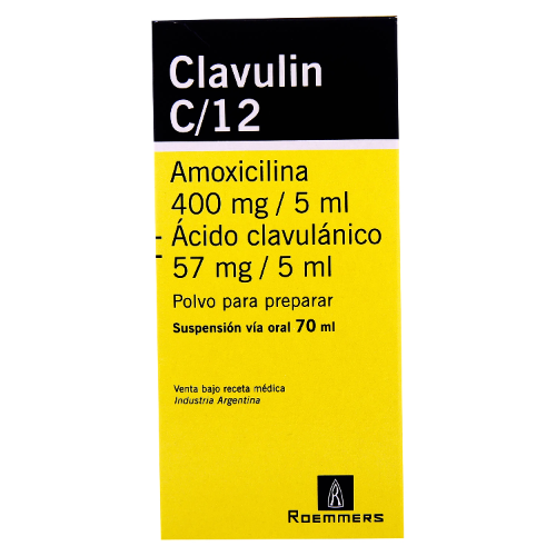 Clavulin C/12 - Amoxicilina 40mg/5ml