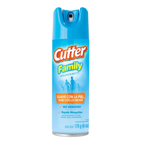 Cutter Family Repelente color celeste Aereosol