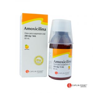 Amoxicilina , Acido clavulanato Potasico 250mg /5ml Caplin