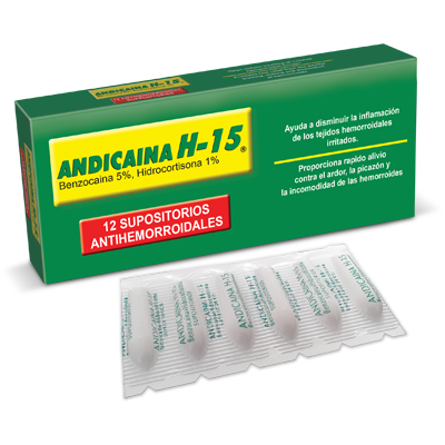 Andicaina H-15 Supositorios