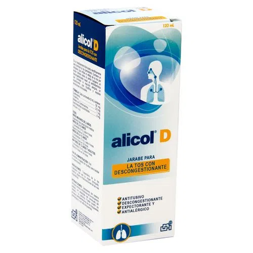 Alicol D 120 ml Alivia la tos con descongestionante