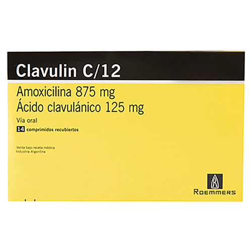 Clavilin C/12 - Amoxicilina 875 mg , Acido Clavulanico 125 mg