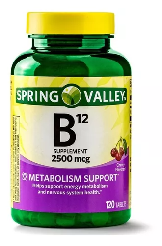 B12 Supplement 2.500 mcg Spring Valley Pequeño