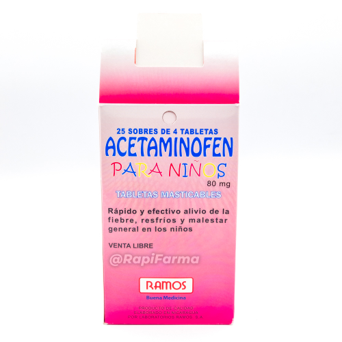 Acetominofen para Niños Tabletas