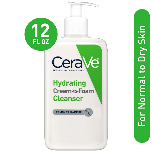 CeraVe Hydrating Cream-to-Foam Cleanser 12 Onz
