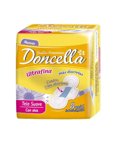 Toallitas Doncella Ultrafina X8u