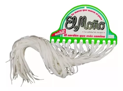 Cordones el Moño Blanco 110cm X12u
