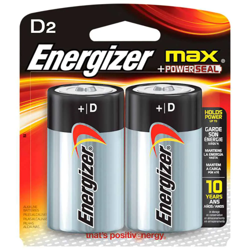 Pilas Energizer D x2u