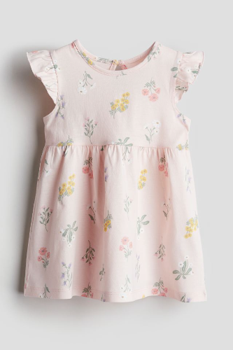 Vestido Rosa flores delicado 18M