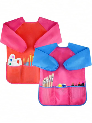 Delantal plastico rosado