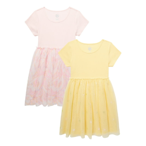 Vestido tutu rosa y amarillo WN 4-5T