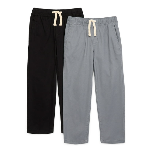 Pantalon con cordon gris y negro 4-5T