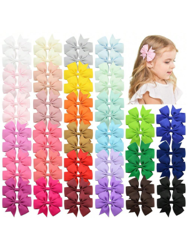 Paq de 2 pares de Lazos colores varios pequeños