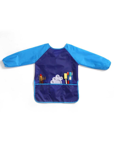 Delantal plastico azules
