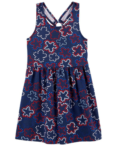Vestido Azul Estrellas Azul/Blanco/Rojo 2T Carter'S