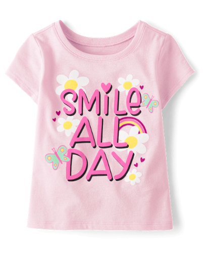 Franela Rosa Smile all Day 5T