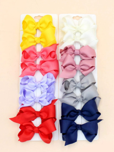 Paq de Lazos con nudo de colores  4 pares