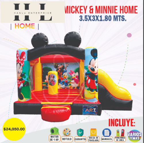 INFLABLE MIKIE AND MINIE HOME