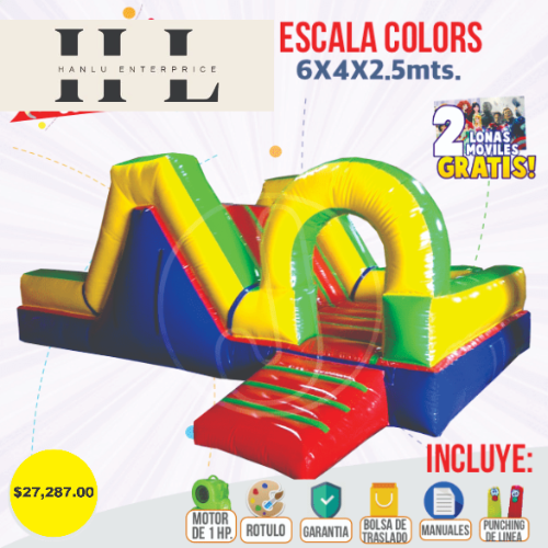 INFLABLE ESCALA COLORS