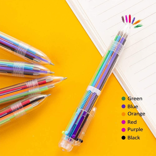 Boligrafos 6 Colores*