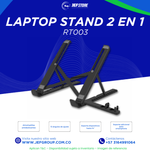 LAPTOP STAND 2 EN 1 RT003