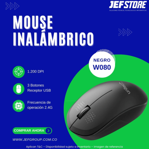 MOUSE INALAMBRICOW080