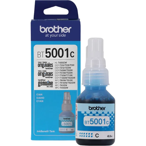BOTELLA DE TINTA BROTHER ORIGINAL BT5001C CYAN