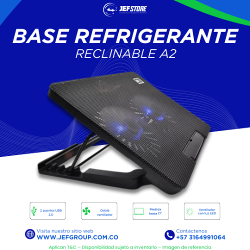 BASE REFRIGERANTE RECLINABLE 2 NEGRA A2