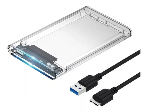 CAJA SATA 2.5" USB 3.0 TRANSPARENTE L