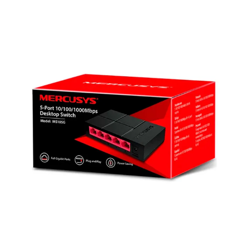 SWITCH DE 5PUERTOS 10/100/1000 MS105G